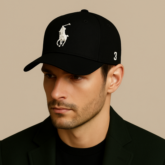 Casquette Ralph Lauren Big Pony chino Black