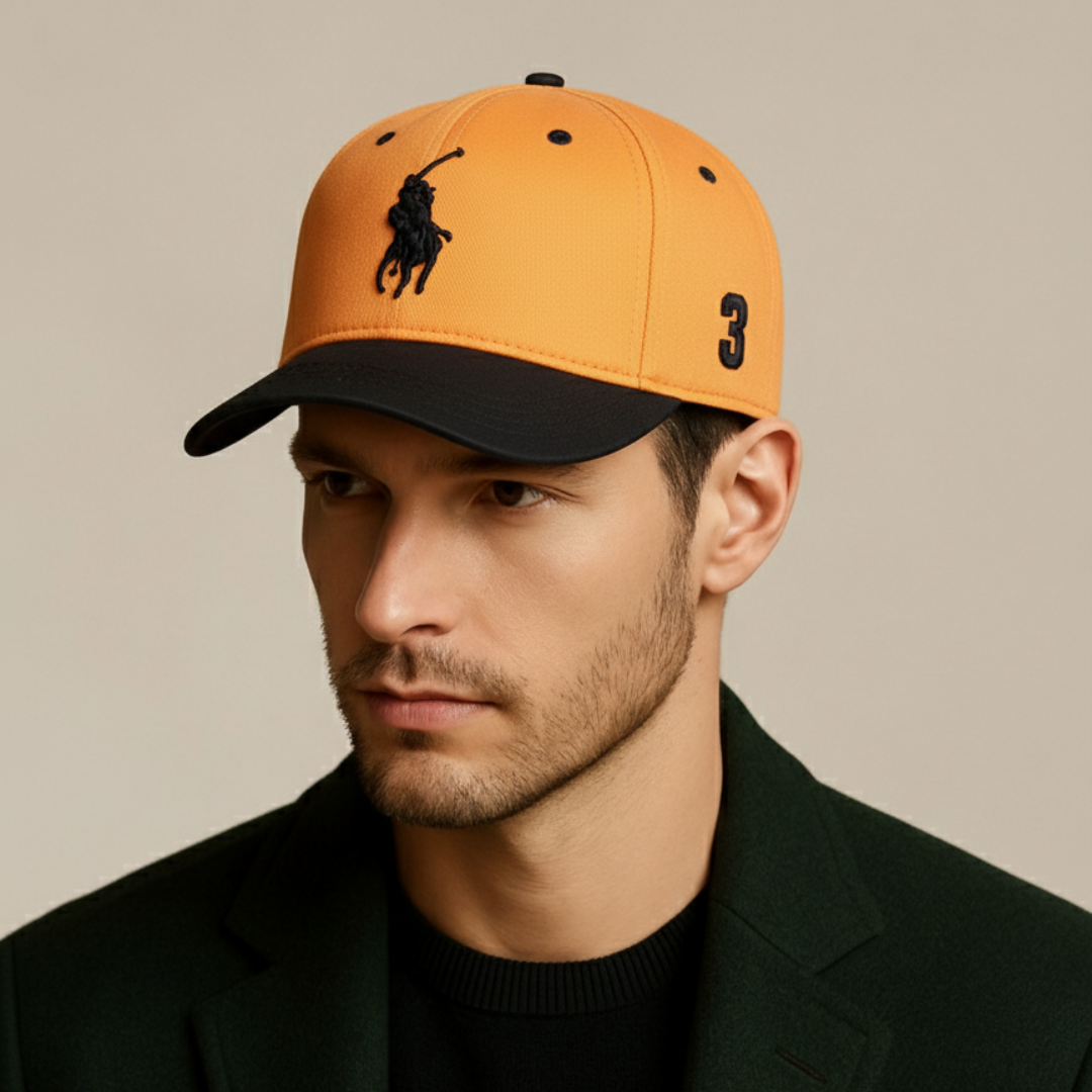Casquette Ralph Lauren Big Pony chino Beige Marron