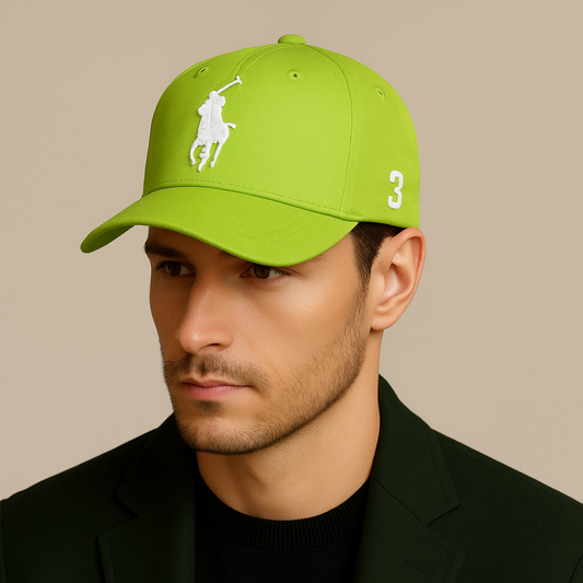 Casquette Ralph Lauren Big Pony chino Vert Citron