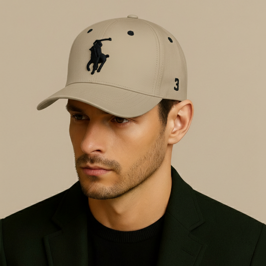 Casquette Ralph Lauren Big Pony chino Beige