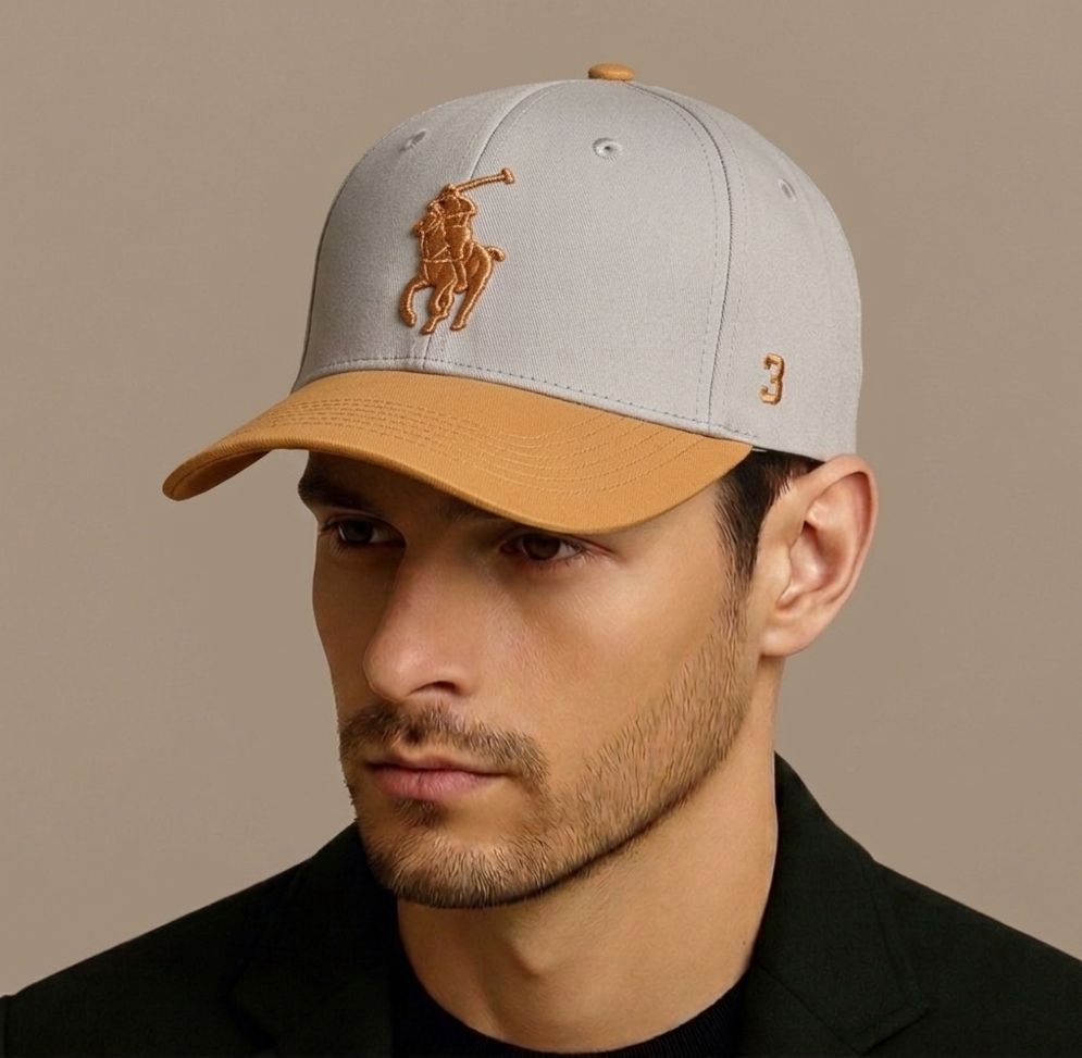 Casquette RL Noir Orange