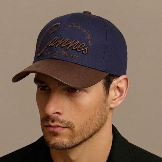 Casquette Cannes Marine Marron